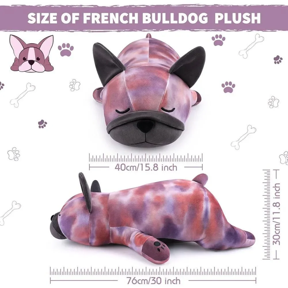 30'' Auspicious Beginning Giant Leopard Pattern French Bulldog Plush